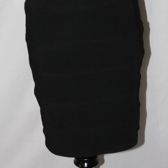 Forever 21 Black Cocktail Prom Party Sweetheart Jeweled Dress Stretch Small EUC - Picture 5 of 16